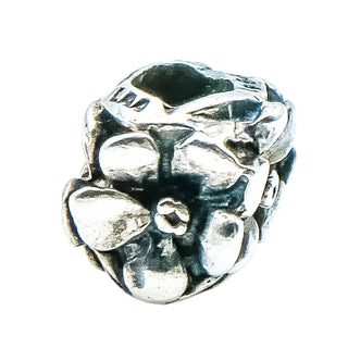 Trollbeads Rose Bead Sterling Silver Charm