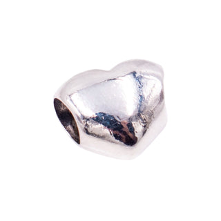 Pandora Retired Large Smooth Heart Sterling Silver Love Charm Bead