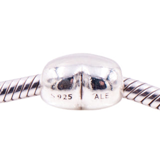 Pandora Retired Large Smooth Heart Sterling Silver Love Charm Bead