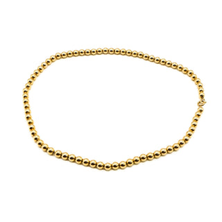 Vintage 14K Yellow Gold Filled Beaded Necklace 18 Inches