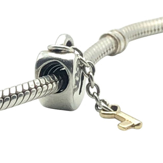 Pandora Key To My Heart Charm Sterling Silver With 14k Gold Key