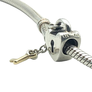 Pandora Key To My Heart Charm Sterling Silver With 14k Gold Key