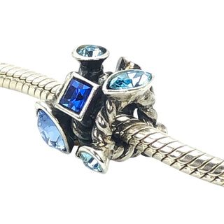 Chamilia Marquise Blue Swarovski Crystal Sterling Silver Charm Bead