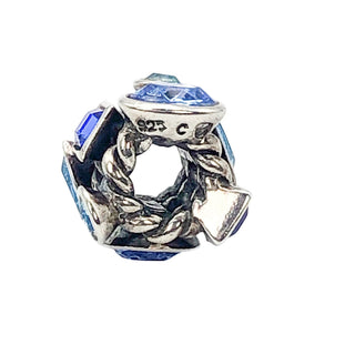 Chamilia Marquise Blue Swarovski Crystal Sterling Silver Charm Bead