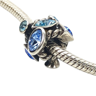 Chamilia Marquise Blue Swarovski Crystal Sterling Silver Charm Bead
