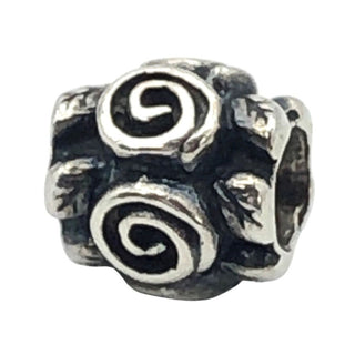 Pandora Rose Leaf Sterling Silver Charm Retired