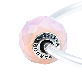 Pandora Essence Friendship Sterling Silver Charm With Pink Crystal