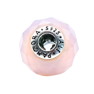 Pandora Essence Friendship Sterling Silver Charm With Pink Crystal