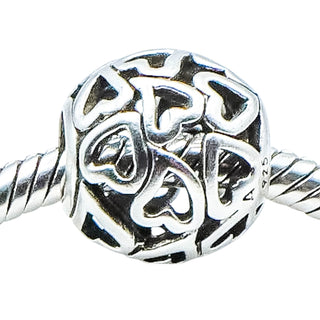 Pandora Open Your Heart Sterling Silver Openwork Charm