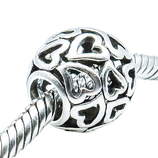 Pandora Open Your Heart Sterling Silver Openwork Charm