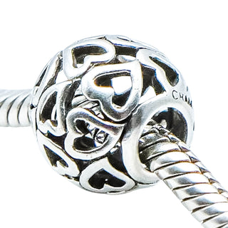 Pandora Open Your Heart Sterling Silver Openwork Charm