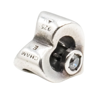 Chamilia Jeweled Heart Sterling Silver Charm JA-14