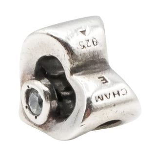 Chamilia Jeweled Heart Sterling Silver Charm JA-14