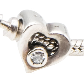 Chamilia Jeweled Heart Sterling Silver Charm JA-14