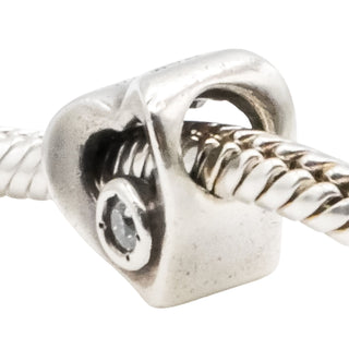 Chamilia Jeweled Heart Sterling Silver Charm JA-14