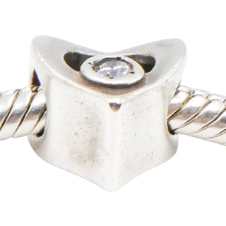 Chamilia Jeweled Heart Sterling Silver Charm JA-14