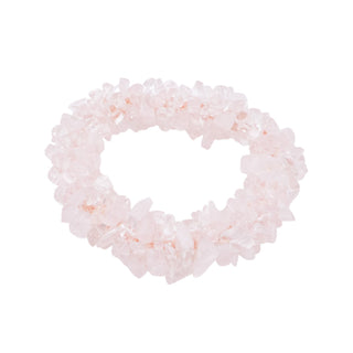 Mary Fisher Abataka Rose Quartz Nugget Woven Bracelet Pink Gemstone 7 Inches