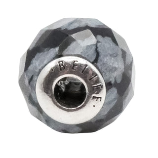 Pandora Retired ESSENCE Belief Charm With Faceted Snowflake Obsidian