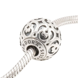 Pandora Essence Spirituality Charm Sterling Silver Openwork Bead Retired