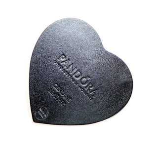 PANDORA Vintage Heart Shaped Pink Leather Jewelry Box