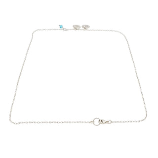 Sterling Silver Soccer Ball Initial M December Birthstone Necklace 18 Inches