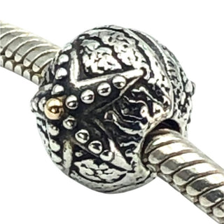 Pandora Starfish Clip Sterling Silver with 14K Gold Nautical Charm