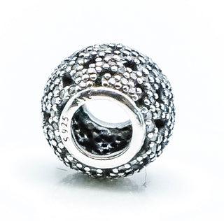 PANDORA Shimmering Lace Sterling Silver Charm Openworks Bead