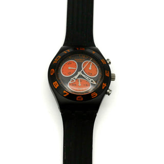 Swatch BLACKINO Irony Midi Chrono Watch (YMB4000)