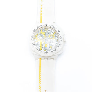 Swatch The Originals SUIW410 Street Map Yellow Watch