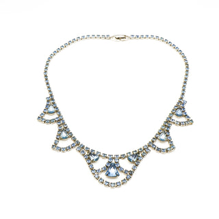 Vintage Ice Blue Parure Necklace, Bracelet & Earrings Set