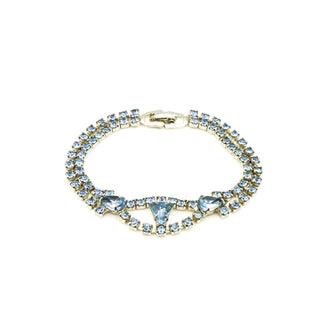 Vintage Ice Blue Parure Necklace, Bracelet & Earrings Set