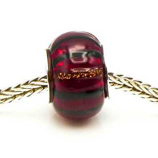 RHONA SUTTON Red Painted Glass Bead Sterling Silver Charm