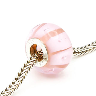 RHONA SUTTON PInk Glass Bubbles Bead Sterling Silver Charm