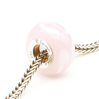 RHONA SUTTON Pink Glass Bead Sterling Silver Charm