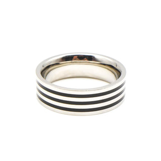 Men's Stainless Steel Wedding Band Ring 8mm Wide Size 12.25