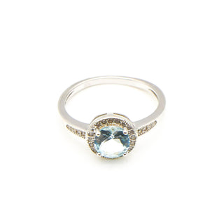 Sterling Silver Solitaire Promise Ring With Cubic Zirconia Size 6