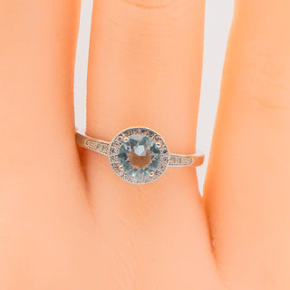 Sterling Silver Solitaire Promise Ring With Cubic Zirconia Size 6