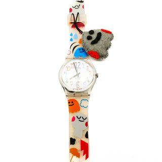 Swatch Gent Fluffy Cocoon Watch GE207 New In Box