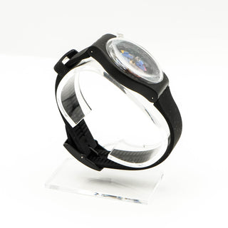 Swatch New Gent Black Lacquered Watch SUOB101