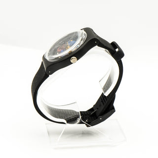 Swatch New Gent Black Lacquered Watch SUOB101