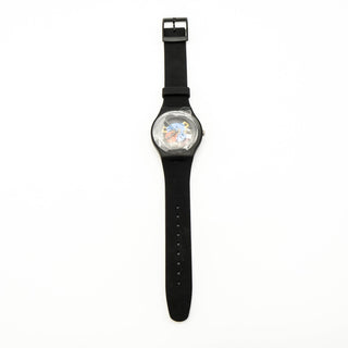 Swatch New Gent Black Lacquered Watch SUOB101