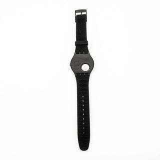 Swatch New Gent Black Lacquered Watch SUOB101