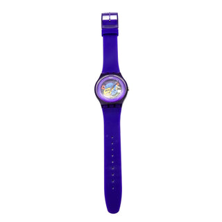 Swatch New Gent Purple Lacquered Watch SUOV100