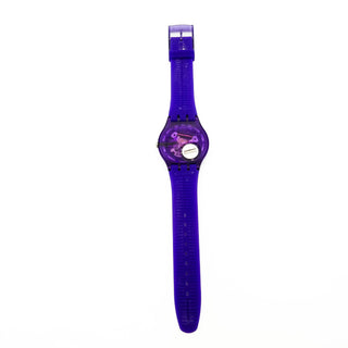 Swatch New Gent Purple Lacquered Watch SUOV100