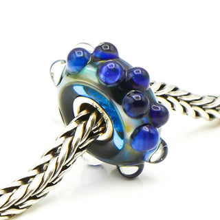 TROLLBEADS Moon Ocean Bead Sterling Silver Charm