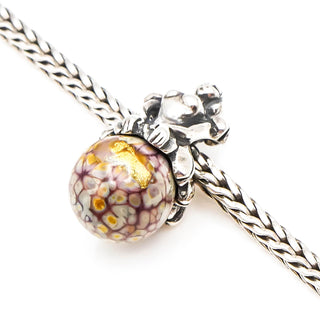 TROLLBEADS Fairy Dichroic Glass Sterling Silver Bead