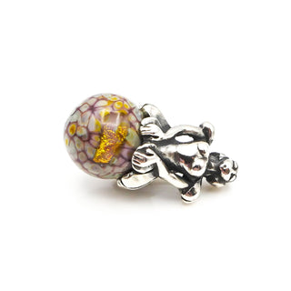 TROLLBEADS Fairy Dichroic Glass Sterling Silver Bead