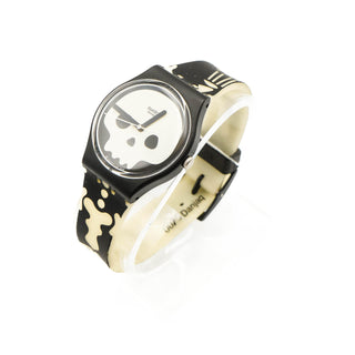 Swatch Gent Baron Samedi Live And Let Die James Bond Glow In Dark Watch GB237