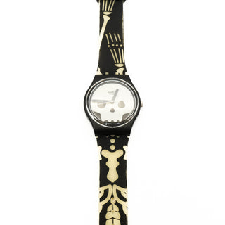 Swatch Gent Baron Samedi Live And Let Die James Bond Glow In Dark Watch GB237