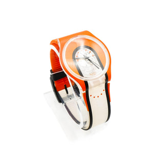 Swatch Jelly In Jelly Orangeade Drive Watch SUJK134